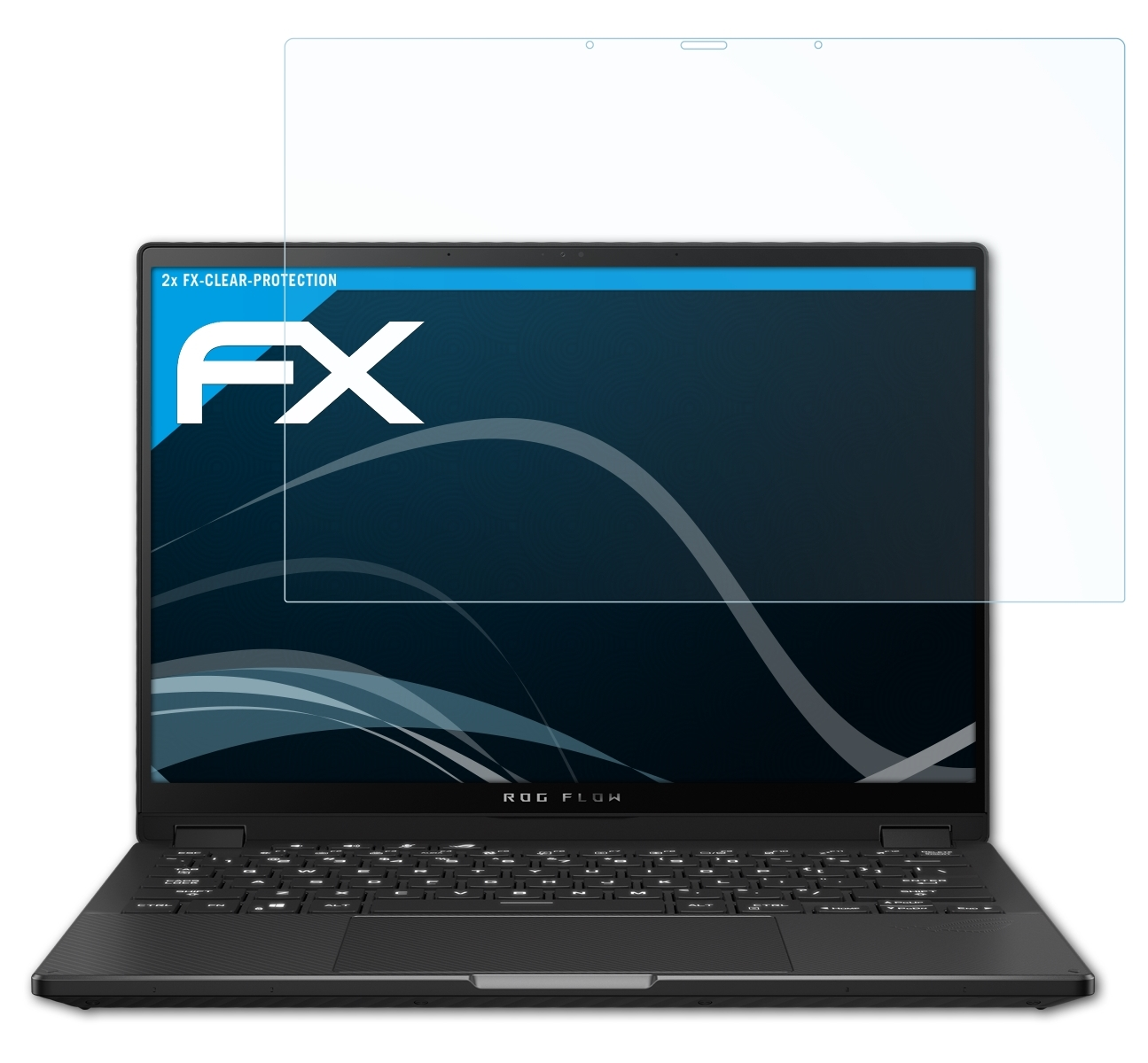 ATFOLIX 2x FX-Clear Displayschutz(für Asus ROG (2023)) X13 Flow