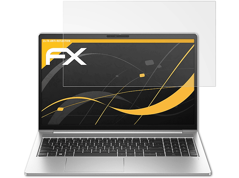 ATFOLIX 2x FX-Antireflex Displayschutz(für HP ProBook 450 G10)