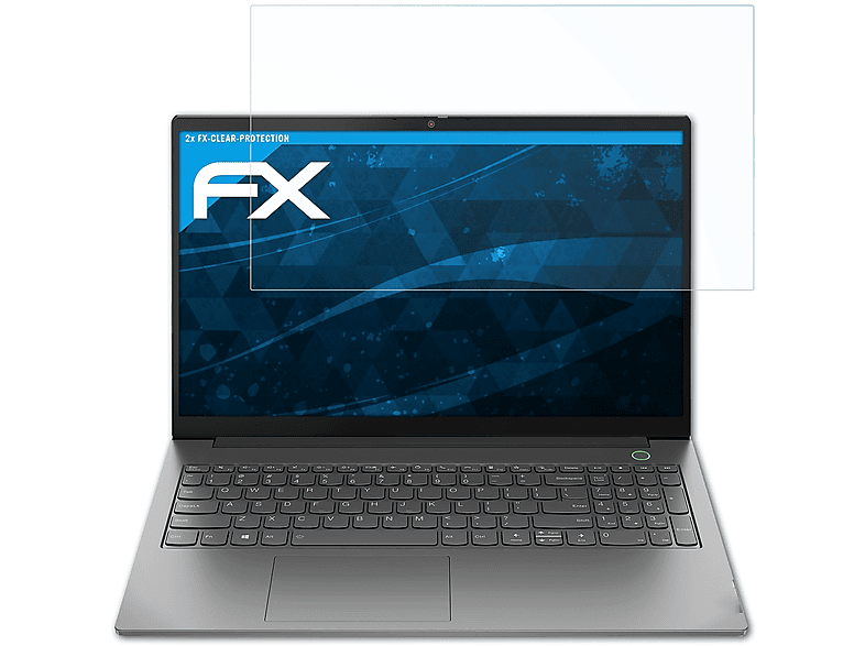 ATFOLIX 2x FX-Clear Displayschutz(für Lenovo ThinkBook 15 (Gen 2 ITL)) | Pflege & Schutz