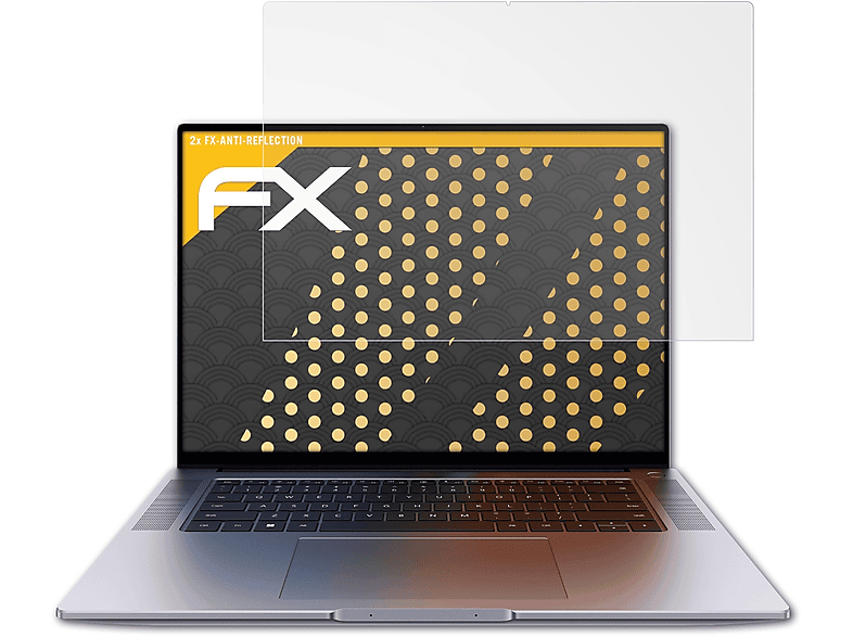 ATFOLIX 2x FX-Antireflex Displayschutz(für Huawei MateBook 16s (2023))