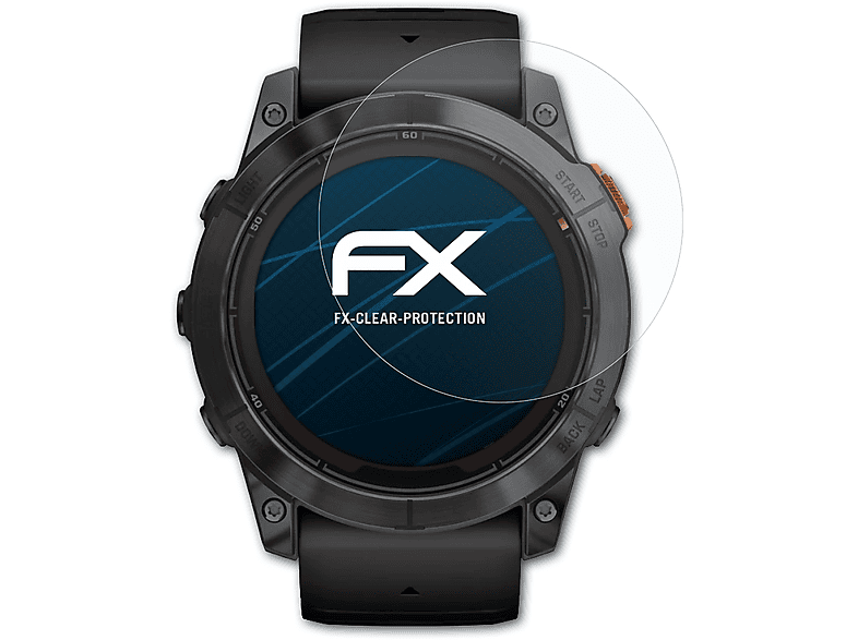 ATFOLIX 3x FX-Clear Displayschutz(für Garmin Fenix 7X Pro (51 mm))