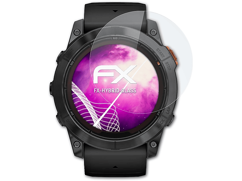ATFOLIX FX-Hybrid-Glass mm)) (51 Pro Garmin 7X Schutzglas(für Fenix