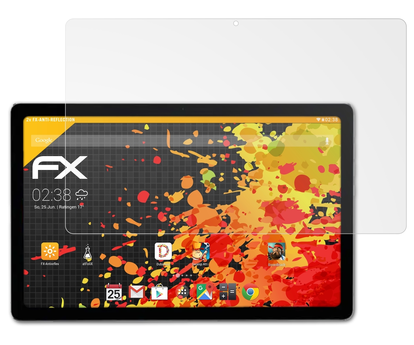ATFOLIX 2x FX-Antireflex Displayschutz(für Hotwav Pad 8)