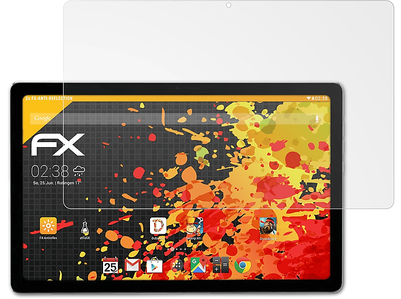 ATFOLIX 2x 8) Displayschutz(für FX-Antireflex Hotwav Pad