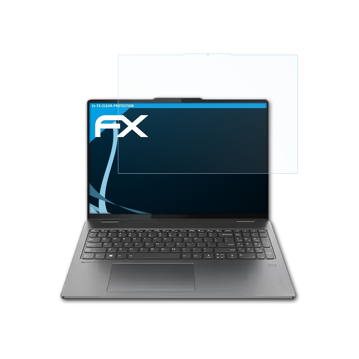 ATFOLIX 2x Inch)) FX-Clear Yoga (Gen 8 Displayschutz(für 16 Lenovo 7i