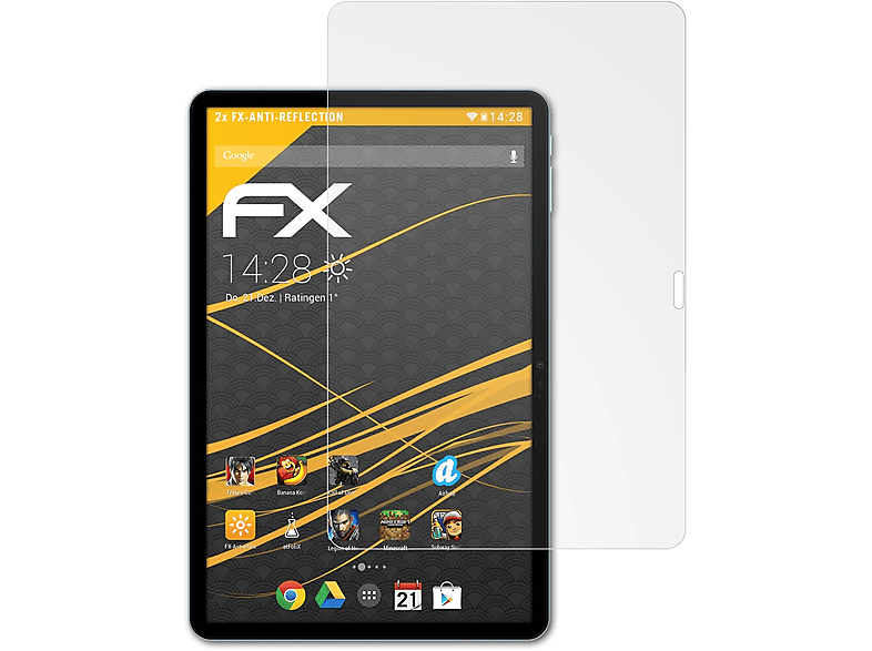 ATFOLIX 2x FX-Antireflex Displayschutz(für Doogee T30 Pro)