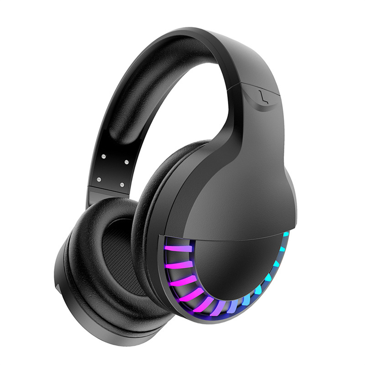 SYNTEK Headset Headset, Wired Kopfhörer Noise Bluetooth Over-ear Bluetooth Schwarzer Gaming Cancelling Kopfbügel schwarz Bluetooth