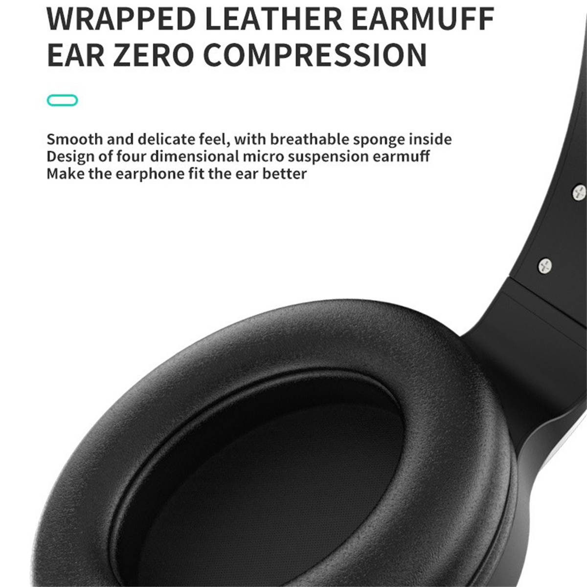 SYNTEK Headset Headset, Wired Kopfhörer Noise Bluetooth Over-ear Bluetooth Schwarzer Gaming Cancelling Kopfbügel schwarz Bluetooth