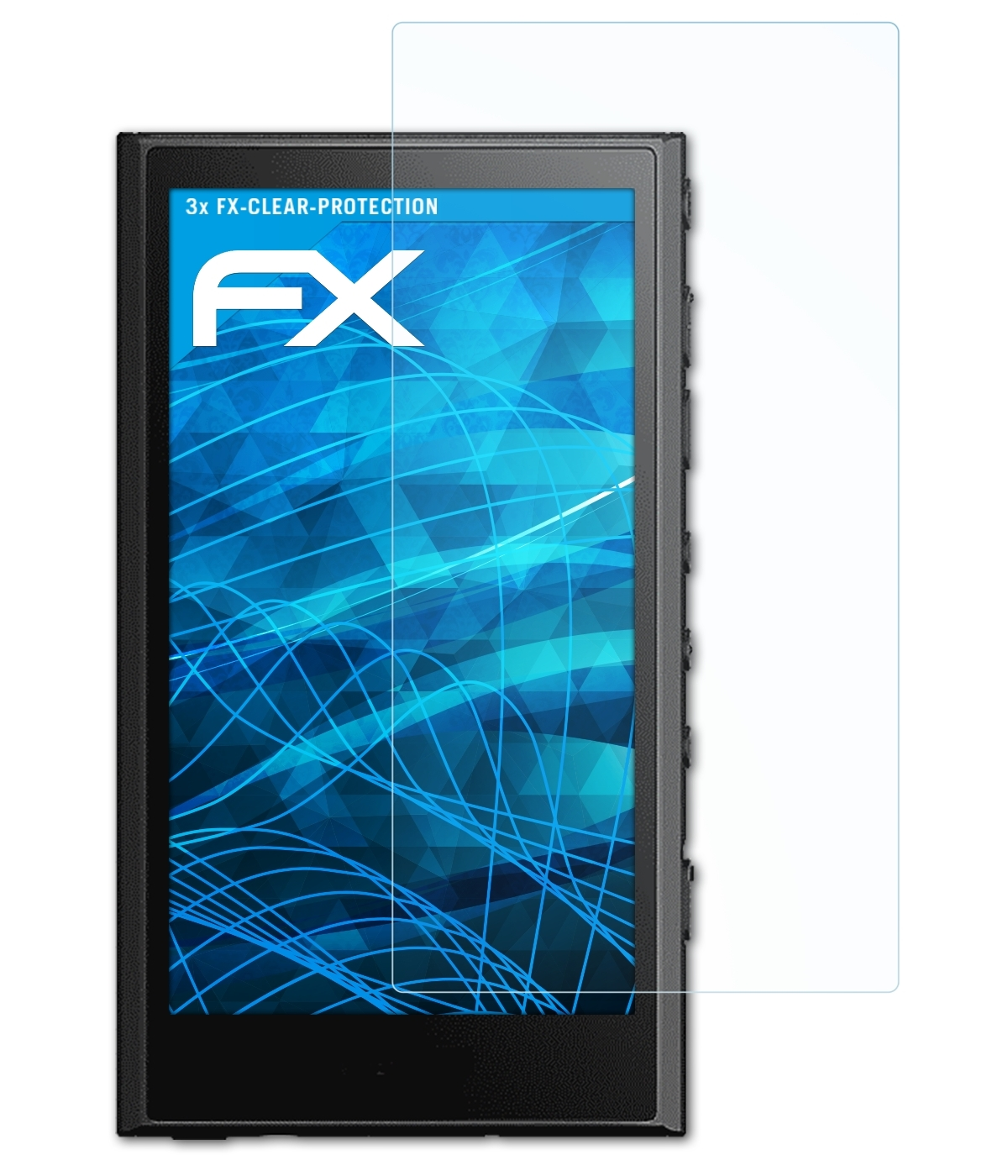 ATFOLIX 3x FX-Clear Displayschutz(für NW-A306) Walkman Sony