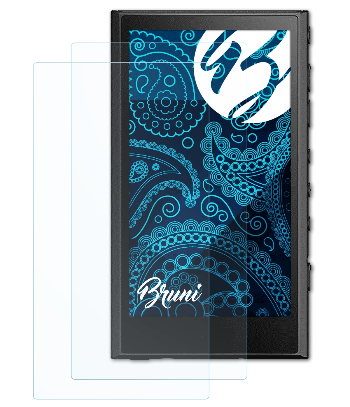BRUNI 2x Basics-Clear Schutzfolie(für Sony Walkman NW-A306)