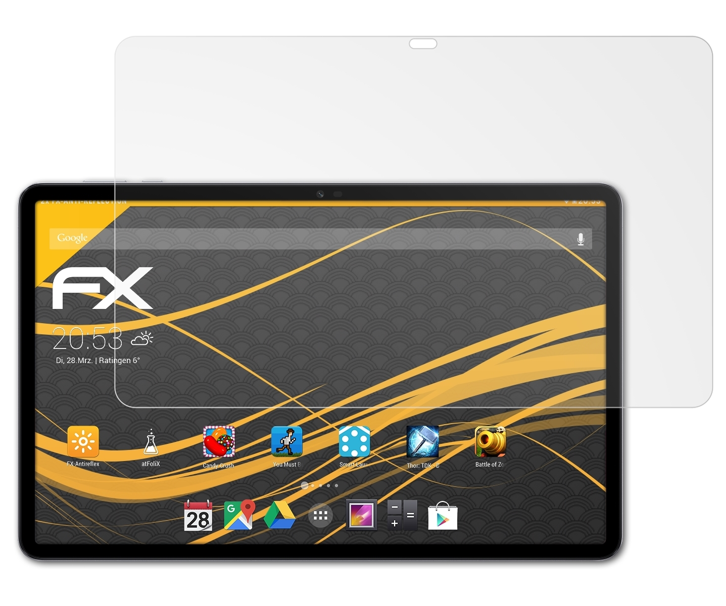 Pad 2x ATFOLIX Displayschutz(für FX-Antireflex Honor X9)