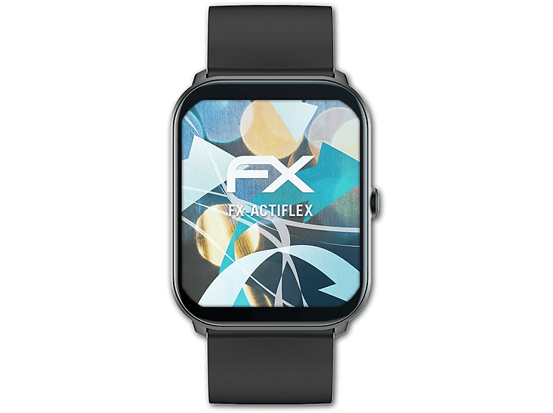 ATFOLIX 3x FX-ActiFleX Displayschutz(für MaxCom FW36 Aurum SE) | Smartwatch Schutzfolien & Gläser
