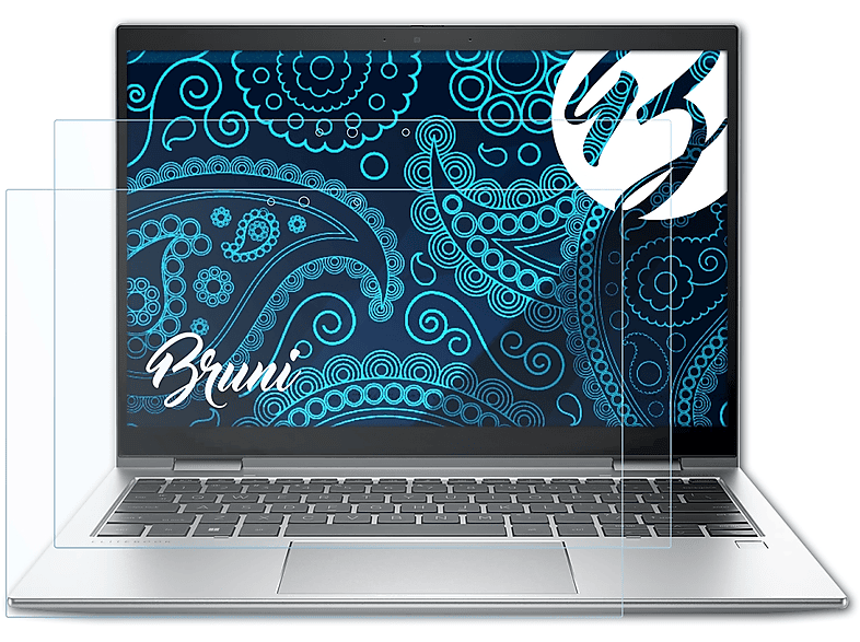 BRUNI 2x Basics-Clear Schutzfolie(für G9) 830 HP x360 EliteBook
