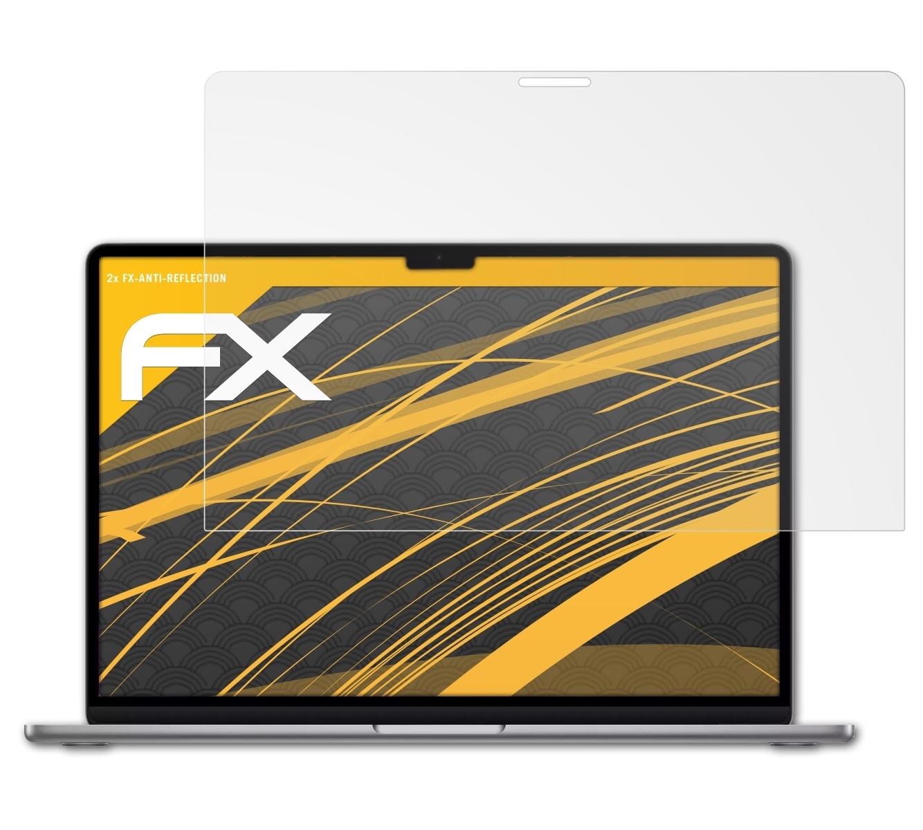 MacBook Apple Air (2023)) ATFOLIX 2x 15 FX-Antireflex Displayschutz(für