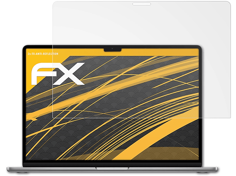 ATFOLIX 2x FX-Antireflex Displayschutz(für Apple MacBook Air 15 (2023))