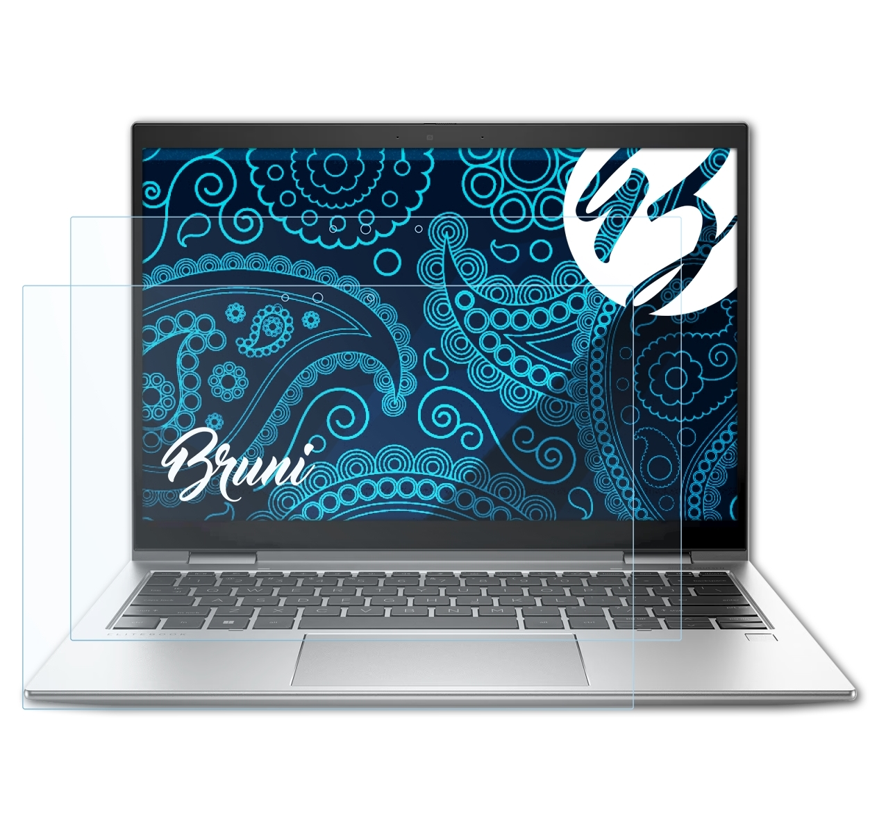 830 G9) x360 Basics-Clear 2x Schutzfolie(für BRUNI HP EliteBook