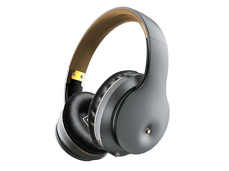 SYNTEK Drahtloses Bluetooth-Headset Stirnband Sport Laufen Kopfhörer Bass Bass, Over-ear Bluetooth Kopfhörer Bluetooth grau