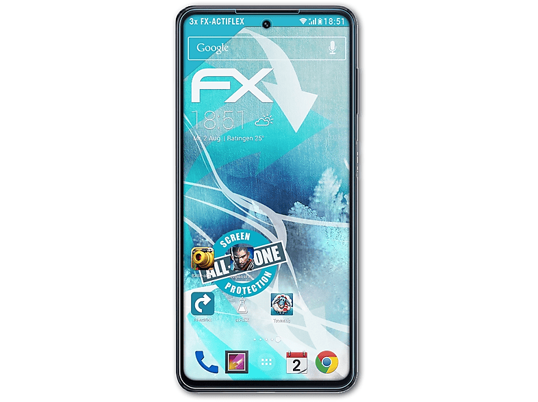 ATFOLIX 3x FX-ActiFleX Displayschutz(für Samsung Galaxy F54)