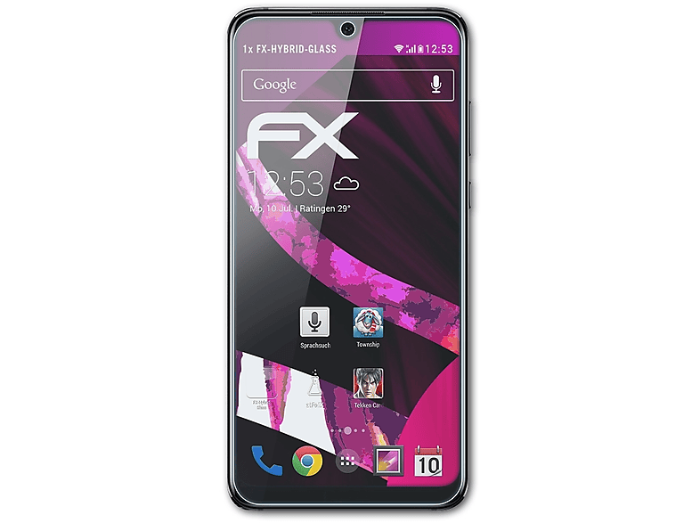 ATFOLIX FX-Hybrid-Glass Schutzglas(für Huawei Enjoy Max)