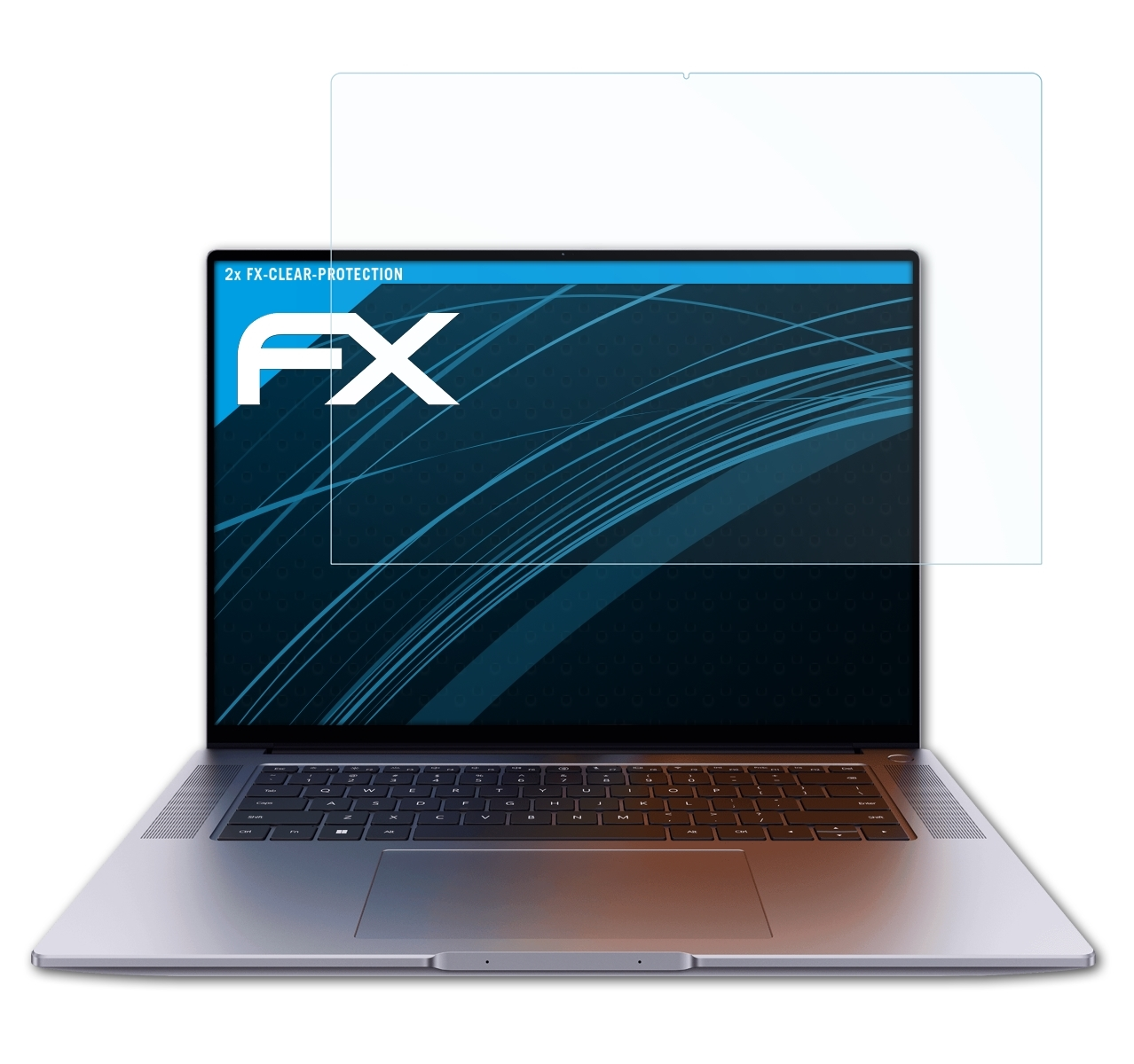 ATFOLIX 2x FX-Clear Displayschutz(für Huawei MateBook 16s (2023))