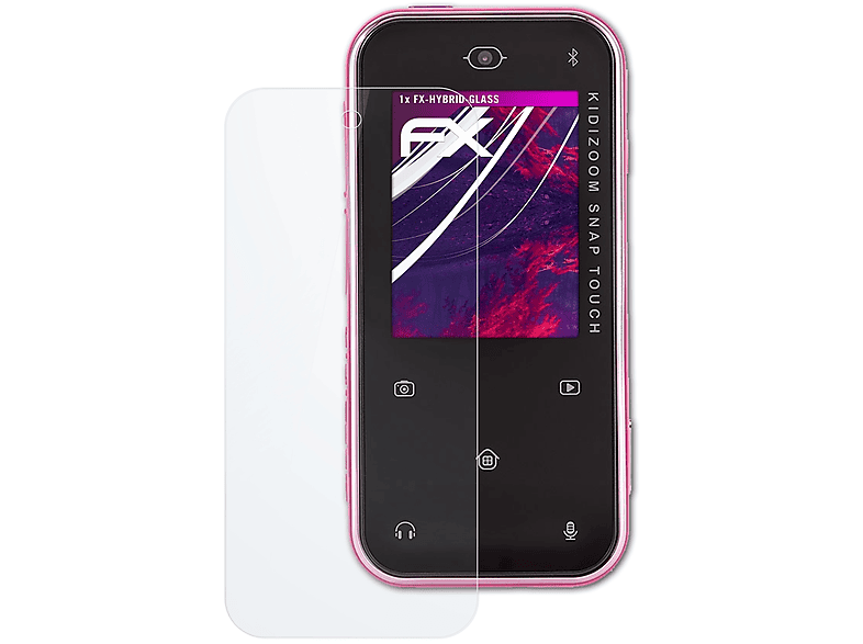 KidiZoom FX-Hybrid-Glass Snap ATFOLIX Touch) Schutzglas(für VTech