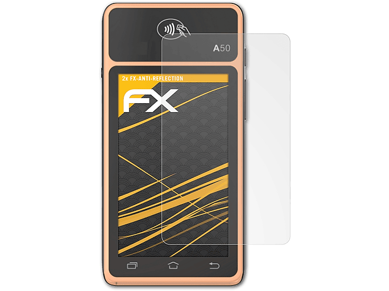 Pax Displayschutz(für A50S) FX-Antireflex ATFOLIX 2x