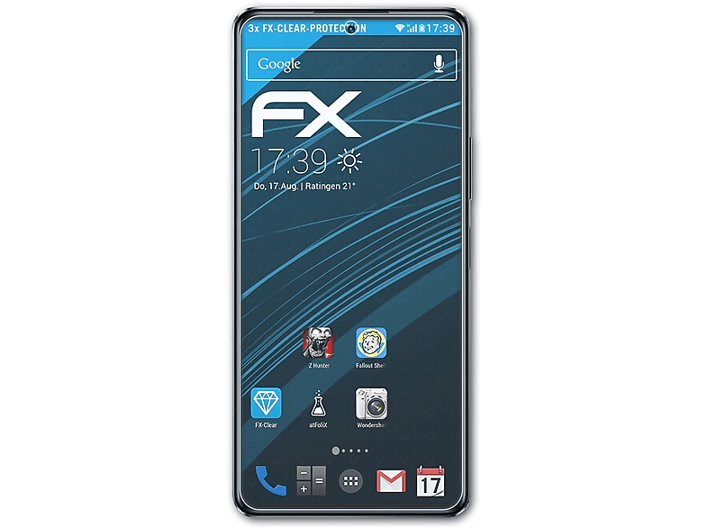 Displayschutz(für Pro) Infinix ATFOLIX Note FX-Clear 30 3x