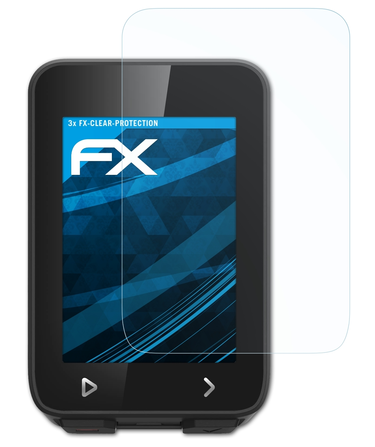 ATFOLIX 3x FX-Clear iGS320) iGPSPORT Displayschutz(für
