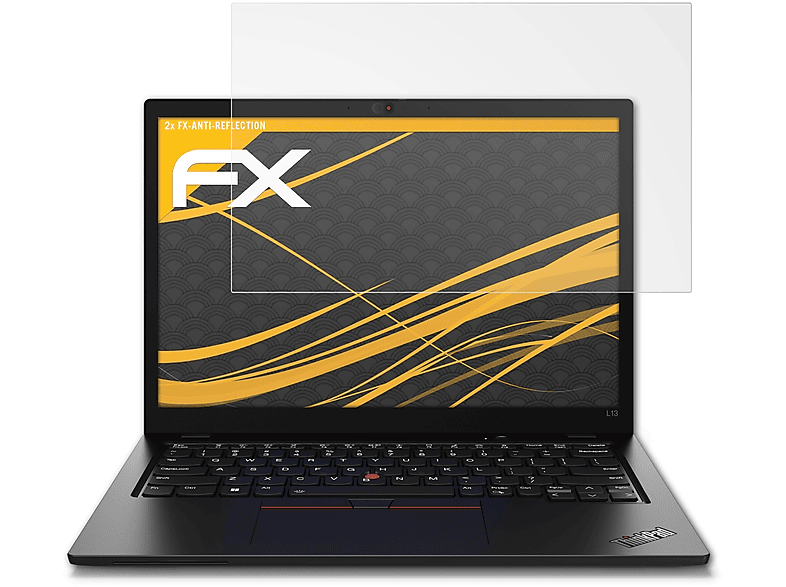 ATFOLIX 2x FX-Antireflex Displayschutz(für Lenovo ThinkPad L13 (Gen 3))