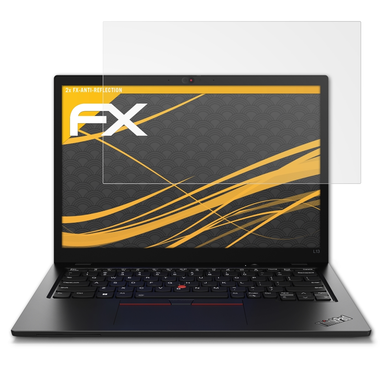 ATFOLIX 2x FX-Antireflex Displayschutz(für Lenovo (Gen 3)) L13 ThinkPad