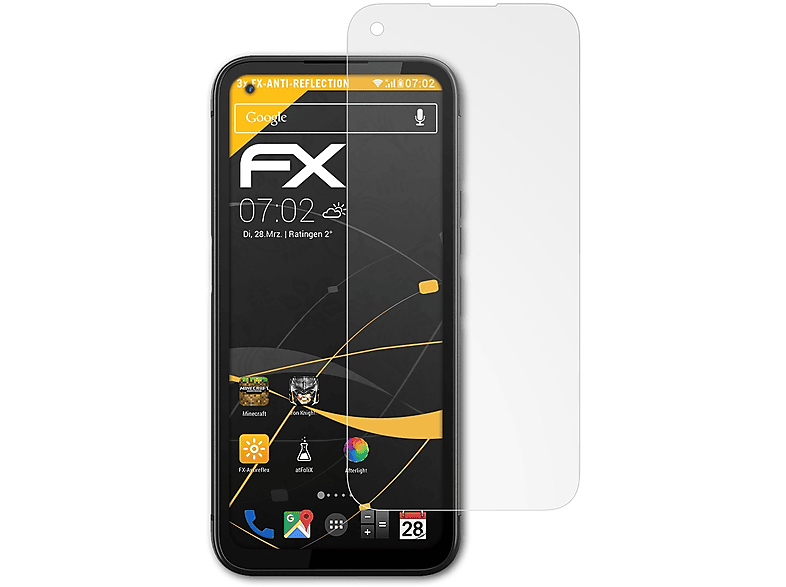 ATFOLIX 3x FX-Antireflex GX6 Displayschutz(für Pro) Gigaset