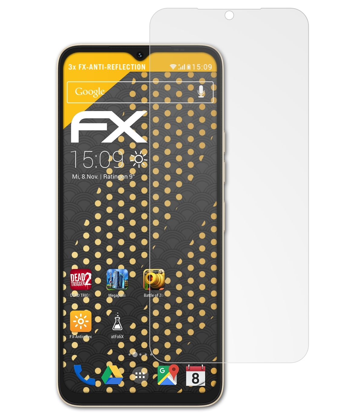 Max) FX-Antireflex UMiDigi G3 3x ATFOLIX Displayschutz(für