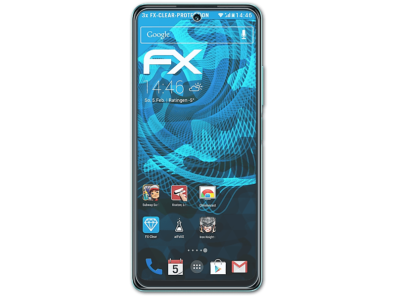 FX-Clear Displayschutz(für 30 Infinix FF) ATFOLIX 3x Hot