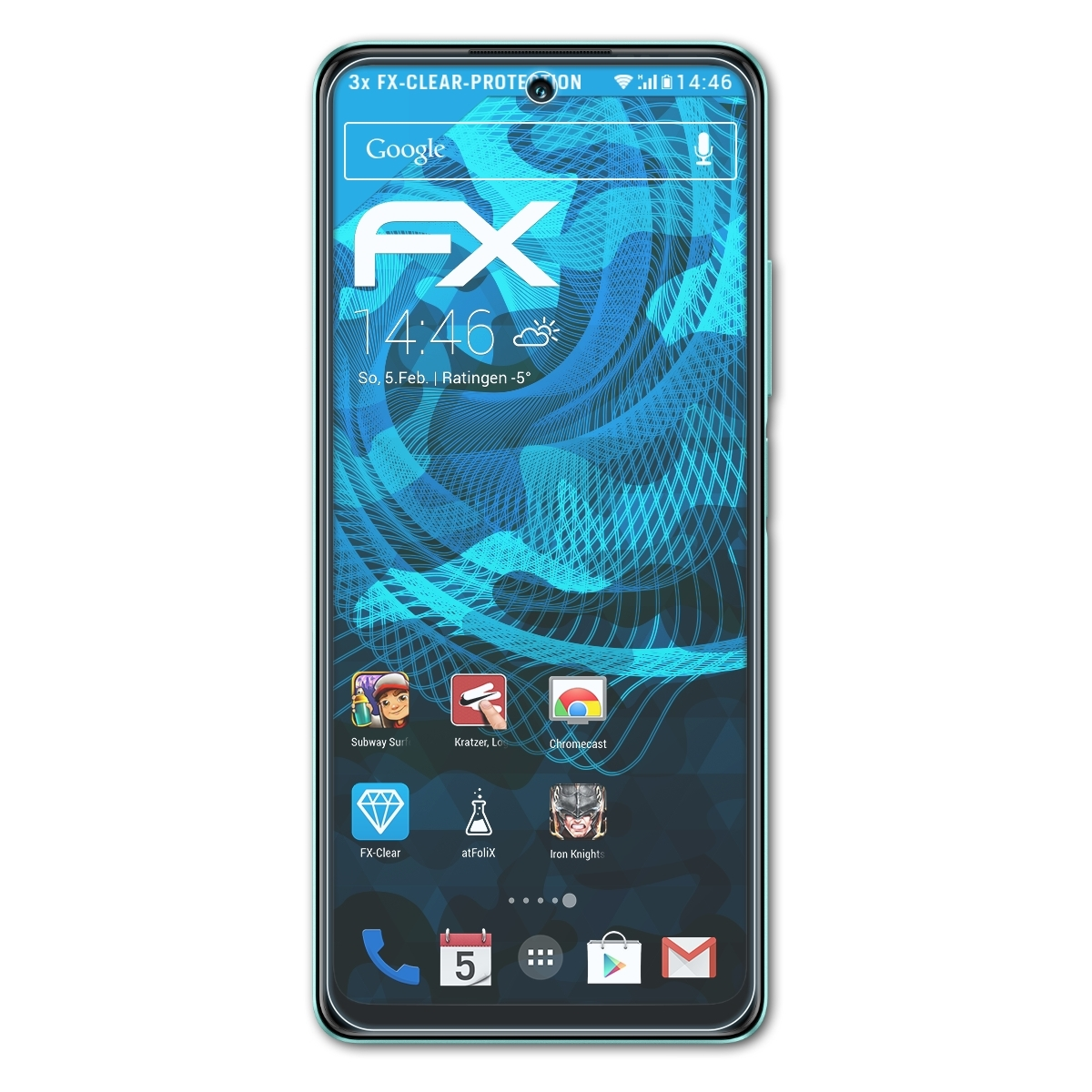 FF) 3x Infinix Hot 30 FX-Clear Displayschutz(für ATFOLIX