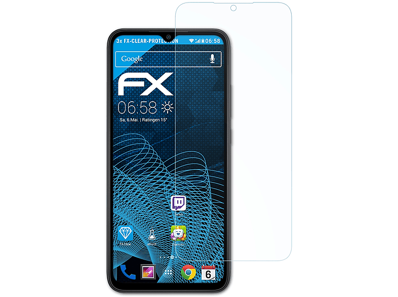 ATFOLIX 3x FX-Clear Displayschutz(für Xiaomi Redmi 9AT)