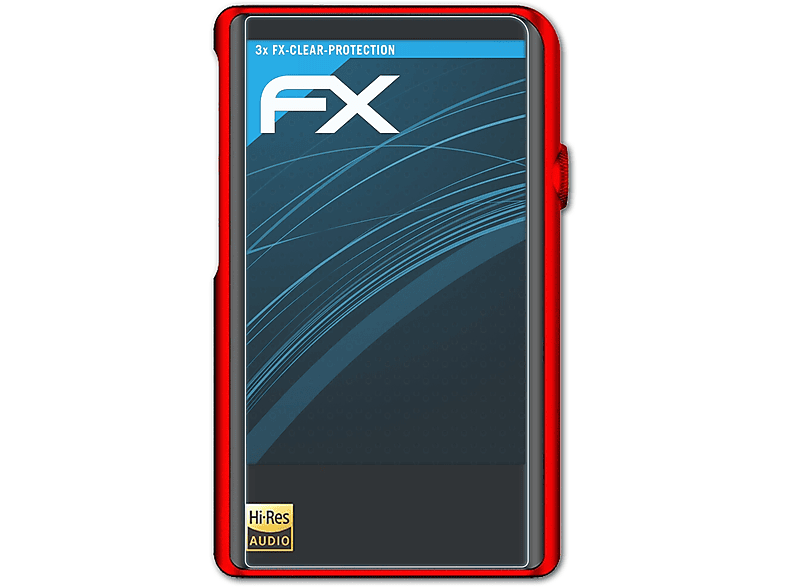 ATFOLIX 3x FX-Clear Displayschutz(für Shanling M2X)