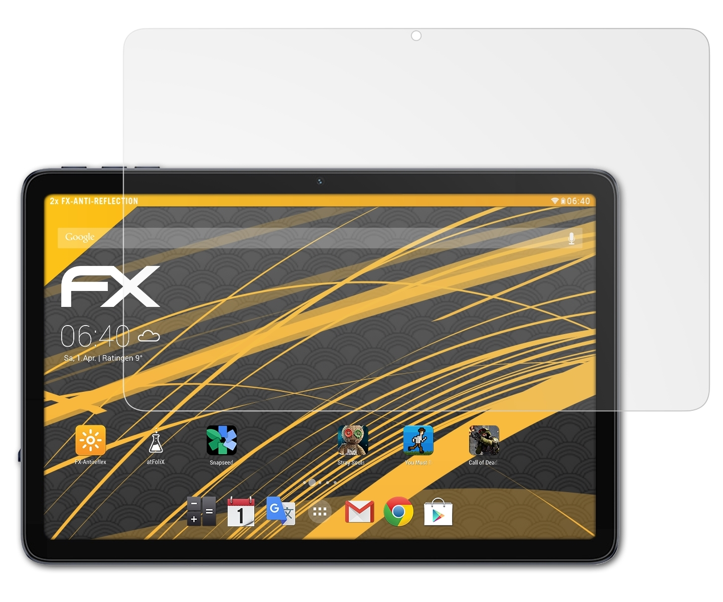 FX-Antireflex 2x ATFOLIX G3 UMiDigi Displayschutz(für Tab)