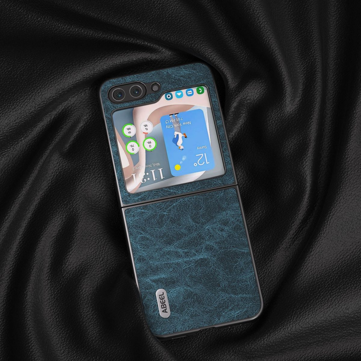 Z KÖNIG DESIGN Case, Blau Flip5 5G, Samsung, Galaxy Backcover,