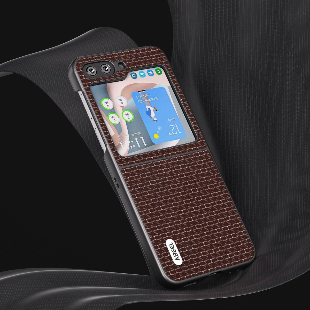 KÖNIG DESIGN Case, Backcover, Braun 5G, Z Galaxy Flip5 Samsung