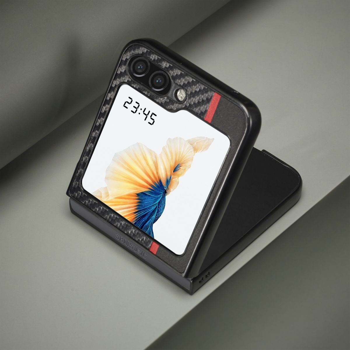 KÖNIG DESIGN Case, Schwarz Backcover, Z Galaxy Samsung, 5G, Flip5