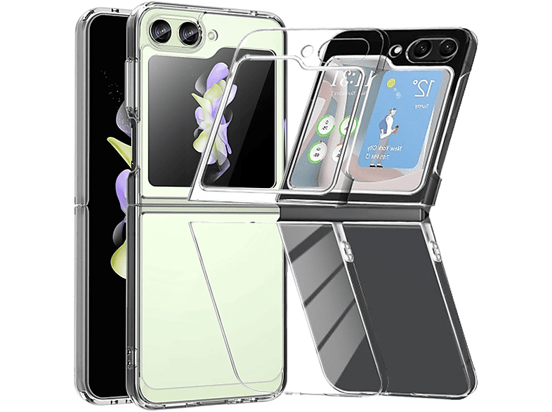 KÖNIG 5G, DESIGN Galaxy Flip5 Z Case, Transparent Backcover, Samsung,