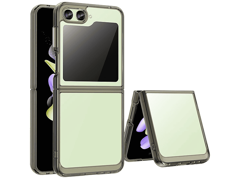 KÖNIG DESIGN 5G, Grau Galaxy Z Samsung, Case, Flip5 Backcover, Transparent