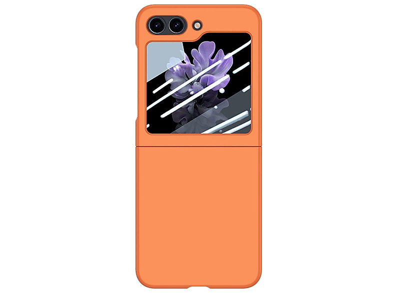 Galaxy DESIGN Z 5G, Case, Flip5 Backcover, Samsung, Flammendes Orange KÖNIG