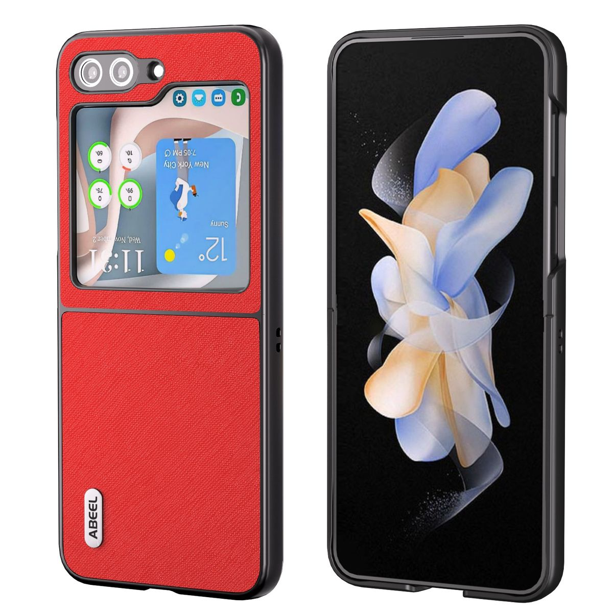 5G, Flip5 Backcover, Galaxy DESIGN Samsung, Rot KÖNIG Case, Z
