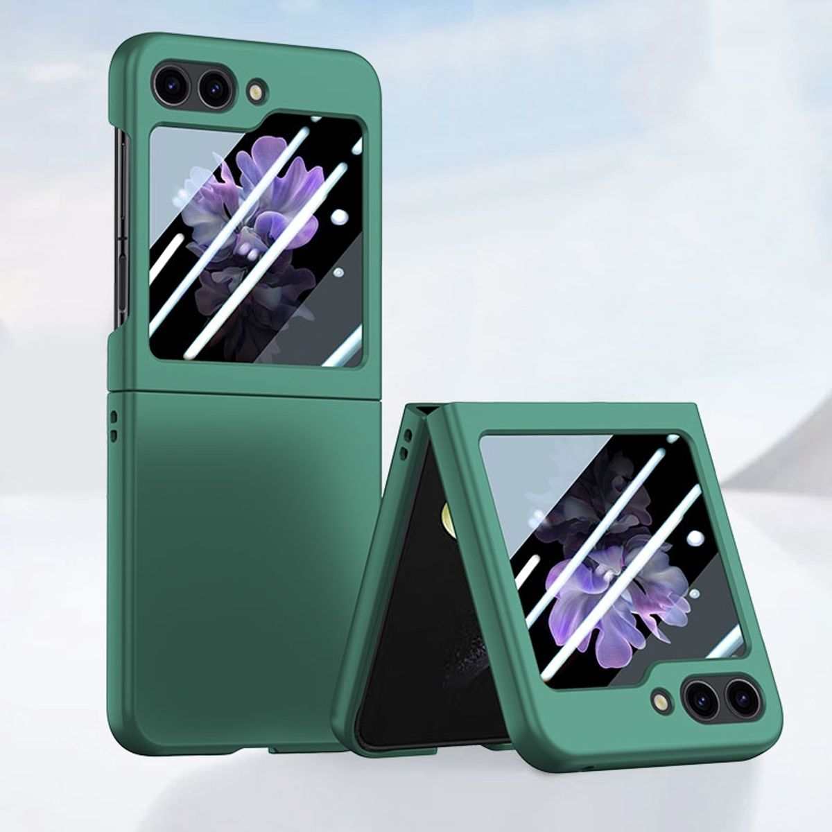 DESIGN Flip5 Case, Galaxy Z Samsung, 5G, KÖNIG Grün Backcover,