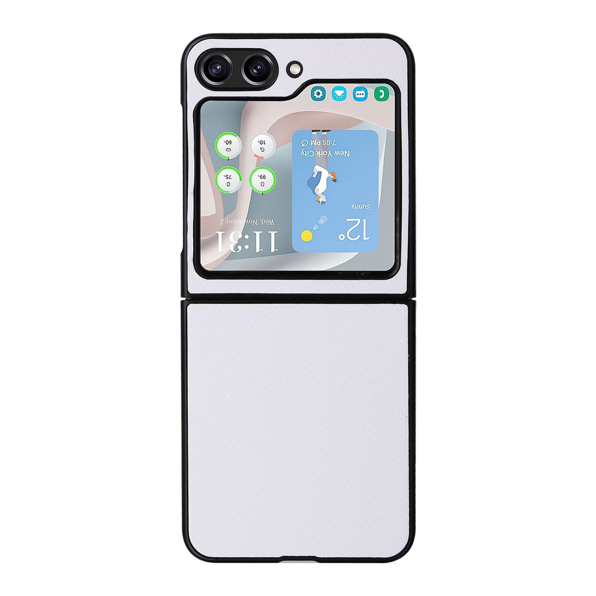 Case, Z Samsung, Galaxy Weiß KÖNIG Flip5 DESIGN 5G, Backcover,
