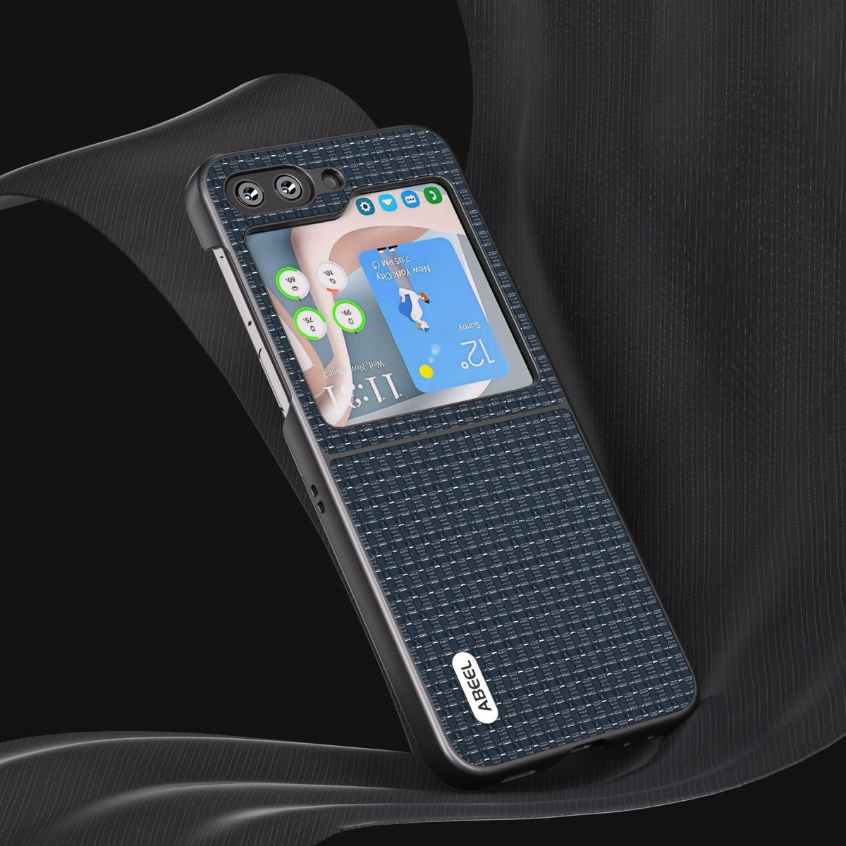 Samsung, KÖNIG 5G, Z Backcover, Case, Flip5 Blau DESIGN Galaxy