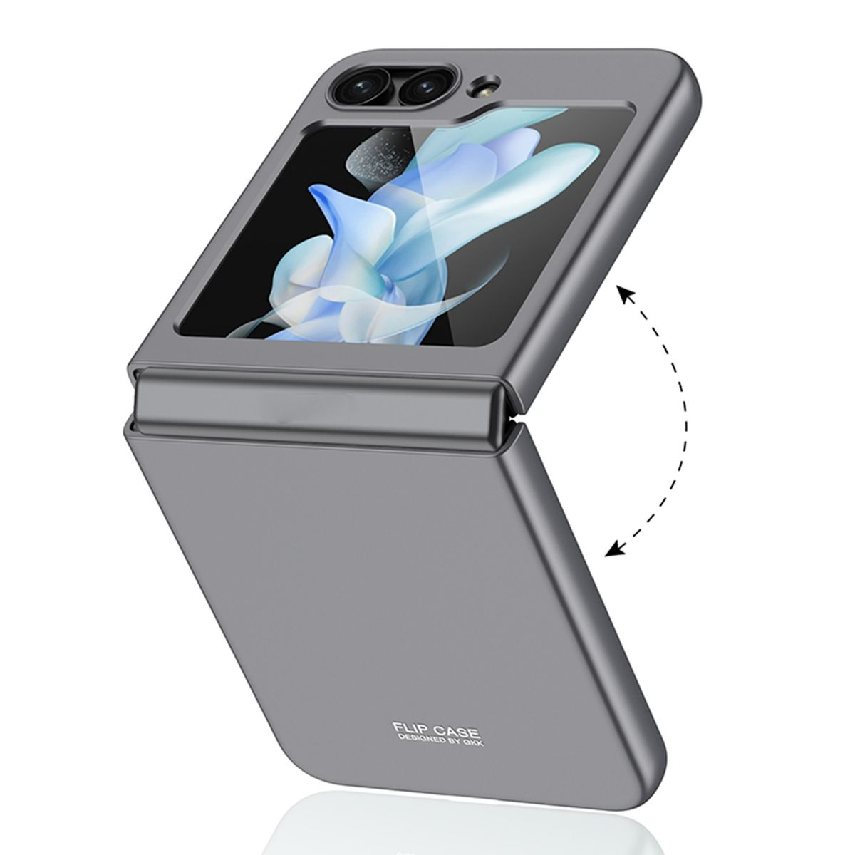 Case, Grau Backcover, Flip5 DESIGN Galaxy Samsung, KÖNIG Z 5G,