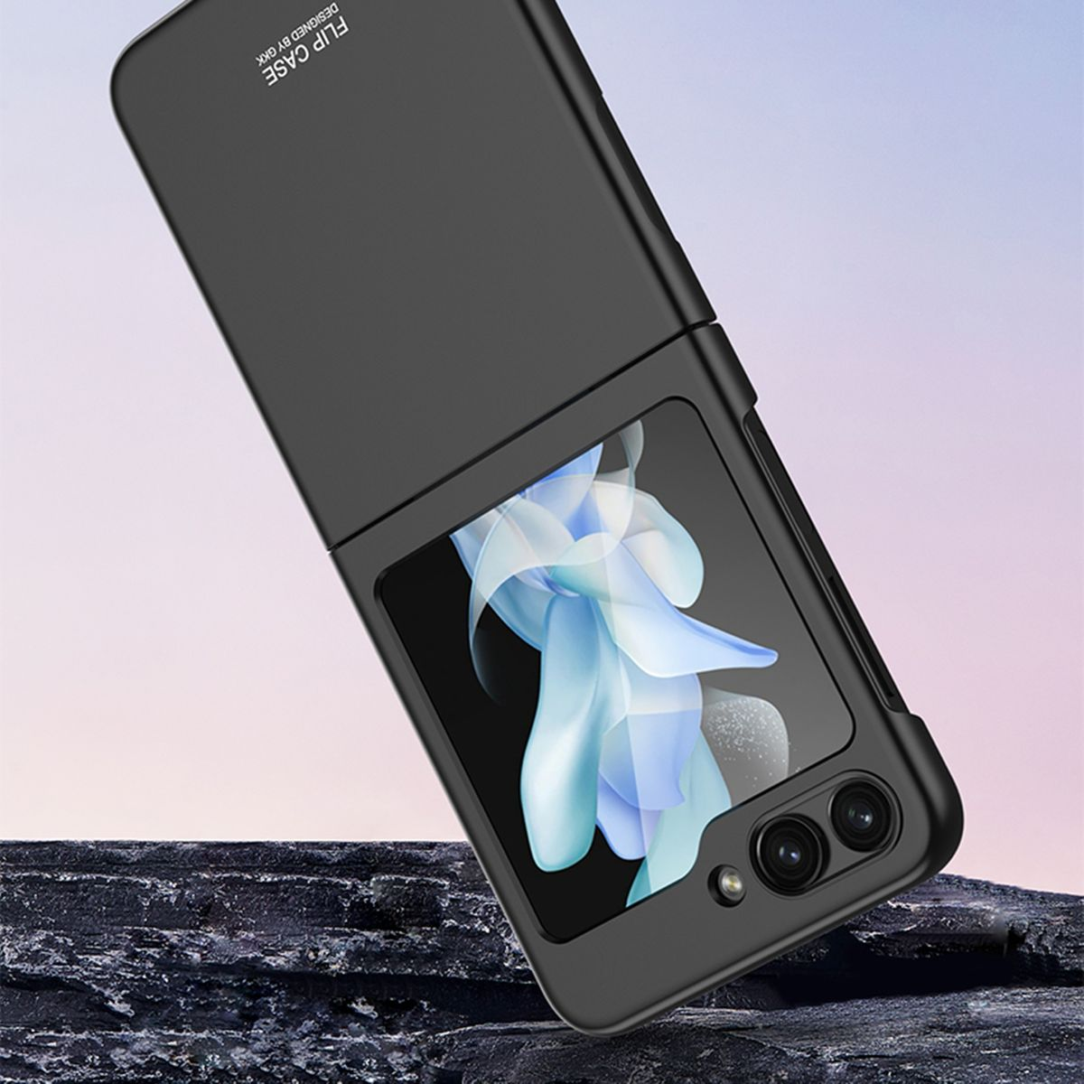 Case, DESIGN Samsung, Grau Galaxy Z Flip5 Backcover, 5G, KÖNIG