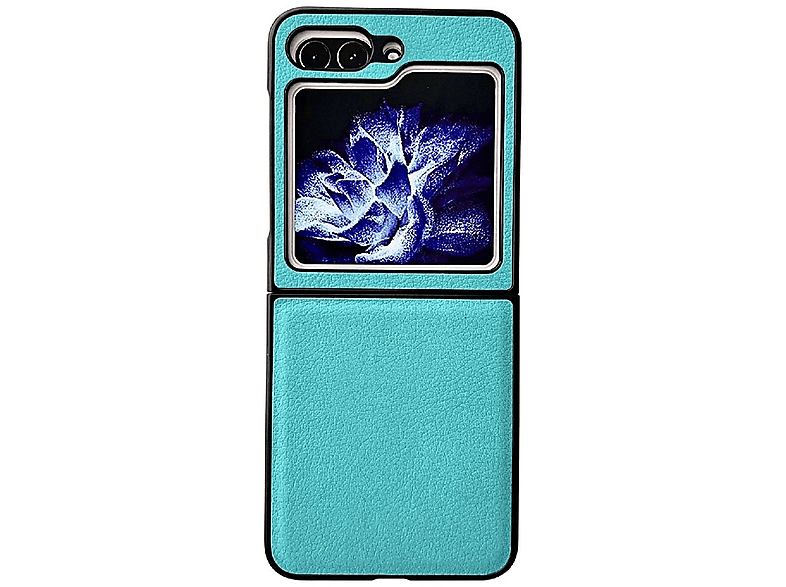 KÖNIG DESIGN Case, Backcover, Blau 5G, Z Samsung, Flip5 Galaxy